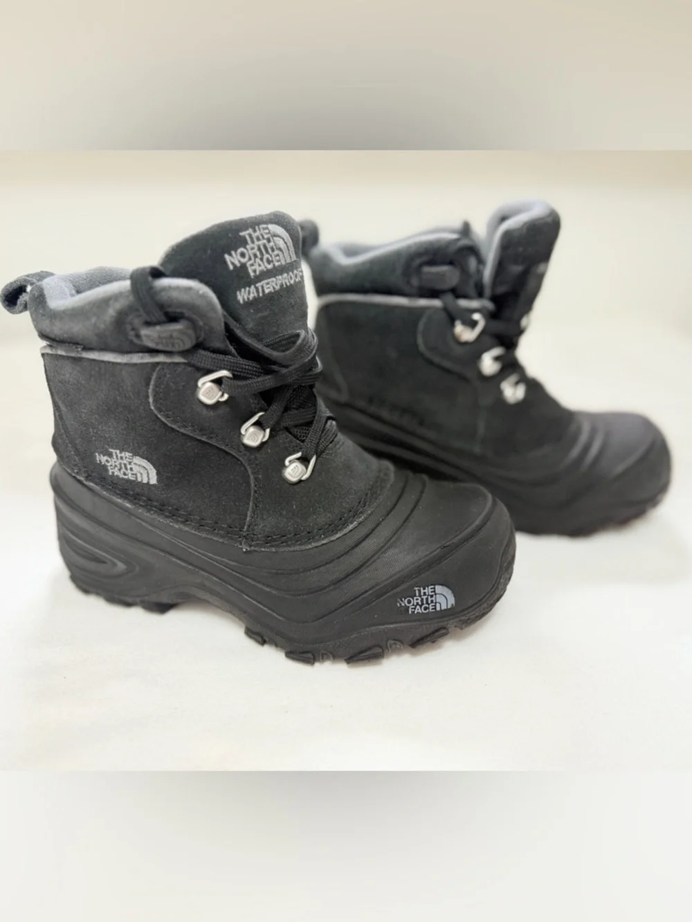 The North Face Waterproof Snow Boots Kids US 12 Black Winter